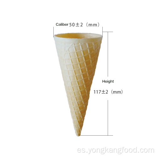 Forma de cono de cono en V o cono de obleas